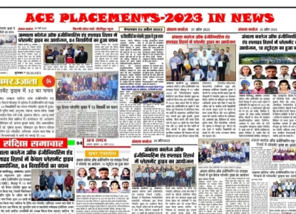 Placement in selected newspapers