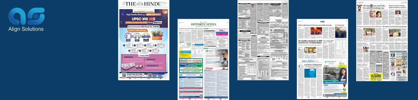 The Hindu Classified Ad Agency in India